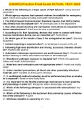 CBSPD COMPLETE EXAM GRADED A 2023  2 Exam &lpar;elaborations&rpar; CBSPD complete Exam 2023 verified answers  3 Exam &lpar;elaborations&rpar; &lpar;CBSPD&rpar; Practice Final Exam ACTUAL TEST 2023