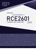 RCE2601 ASSIGNMENT 1 ANSWERS AND GUIDELINES 2023
