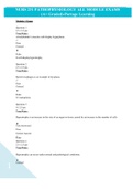 NURS 231 Pathophysiology All Module Exams &lpar;GRADED A&plus;&rpar; Questions and Answers- Portage Learning&vert; Already Graded A&plus;