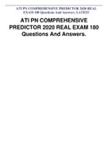 ATI&lowbar;PN&lowbar;COMPREHENSIVE&lowbar;PREDICTOR&lowbar;2020&lowbar;REAL&lowbar;EXAM&lowbar;180&lowbar;Questions&lowbar;And&lowbar;Answers
