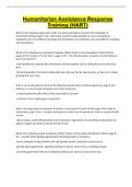 Humanitarian Assistance Response Training &lpar;HART&rpar;