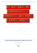 Ati Exit Exam Rn Comprehensive Predictor (Completed Past Paper)