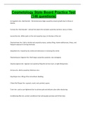 Cosmetology State Board Practice Test &lpar;146 questions&rpar;
