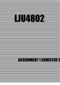 LJU4802 Assignment 1 Semester 2 2023