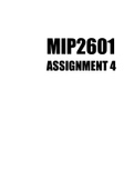 MIP2601 Assingment 4 2023