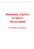 Beginning Algebra 1e Sherri Messersmith (Test Bank)