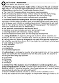 LETRS Unit 1 Assessment