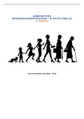 Samenvatting Ontwikkelingspsychologie (PB0112), ISBN: 9789043036955  