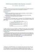 CIV6745 Computational Methods in Water Engineering 2023 Review