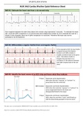 NUR 3463 Cardiac Rhythm Quick Reference Sheet