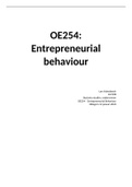 Portfolio OE264&colon; Entrepreneurial Behaviour 