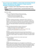 Harvard University NURSING 10 TEST BANK FOR FOUNDATION OF POPULATION HEALTH FOR COMMUNITY&sol;PUBLIC HEALTH NURSING 5TH EDITION STANHOPE