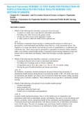 Harvard University NURSING 10 TEST BANK FOR FOUNDATION OF POPULATION HEALTH FOR PUBLIC HEALTH NURSING 5TH EDITION STANHOPE&period;
