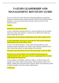 VATI RN LEADERSHIP AND MANAGEMENT 2023STUDY GUIDE