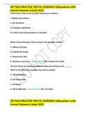 ATI TEAS PRACTICE TEST &num;1 &lpar;SCIENCE&rpar; 10Questions with Correct Answers Latest 2023