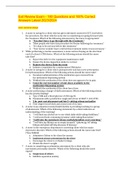 Exit Review Exam - 180 Questions and 100&percnt; Correct Answers Latest 2023&sol;2024
