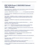 EDF 6222&sol;6223&sol;6224&sol;6229&sol;6395&sol;6557 Exam Bundle Full Solutions Pack