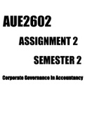 AUE2602 Assignment 2 Semester 1