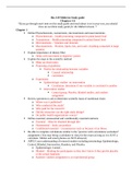 Bio-319 Midterm Study guide Chapters 1-6