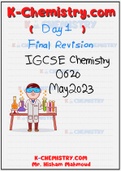 Day 1 IGCSE Chemistry Final Revision Exam May 2023 Expected Questions