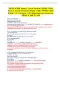 NBME CBSE Form 1 Latest Version/ NBME CBSE Form 1 Actual Exam and Study Guide/ NBME CBSE Form 1 (2+ Versions) (150+ Questions and Answers)/  NBME CBSE EXAM