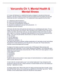 Varcarolis Ch 1&semi; Mental Health &  Mental Illness