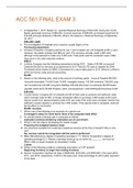 ACC 561 FINAL EXAM 3&lpar;Questions And Answers&rpar;