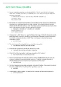 ACC 561 FINAL EXAM 5&lpar;Questions And Answers&rpar;