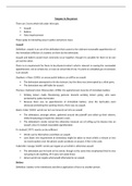 GDL Tort Law Distinction level full revision notes 