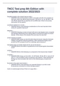 TNCC Test prep 8th Edition with complete solution 2022&sol;2023