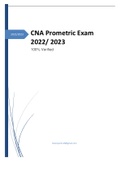 CNA Prometric Exam 2022/ 2023 100% Verified 