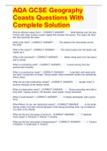 Bundle For AQA GCSE  Exam Questions With Complete Solution