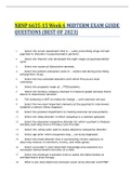 NRNP 6635-15 Week 6 MIDTERM EXAM GUIDE  QUESTIONS (BEST OF 2023)