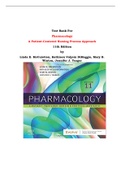 Test Bank For Pharmacology A Patient-Centered Nursing Process Approach 11th Edition by Linda E. McCuistion, Kathleen Vuljoin DiMaggio, Mary B. Winton, Jennifer J. Yeager |All Chapters, Complete Q & A, Latest|