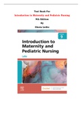 Test Bank For Introduction to Maternity and Pediatric Nursing  9th Edition By Gloria Leifer |All Chapters, Complete Q & A, Latest|