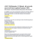 ANCC IQ Domains 1-5 Qbank all correctly answered&semi; latest updated summer 2022&period; 