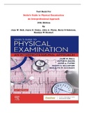 Test Bank For Seidel's Guide to Physical Examination  An Interprofessional Approach 10th Edition By Jane W. Ball, Joyce E. Dains, John A. Flynn, Barry S Solomon, Rosalyn W Stewart |All Chapters, Complete Q & A, Latest|