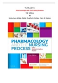 Test Bank For Pharmacology and the Nursing Process  9th Edition By Linda Lane Lilley, Shelly Rainforth Collins, Julie S. Snyder |All Chapters, Complete Q & A, Latest|