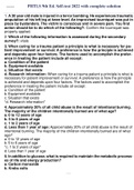 PHTLS 9th Ed&period; Self-test 2022 with complete solution