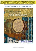 TEST BANK FOR ESSENTIAL CELL BIOLOGY 4TH EDITION BY ALBERTS, BRAY,HOPKIN,JOHNSON
