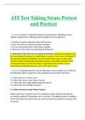 ATI Test Taking Strats Pretest and Posttest