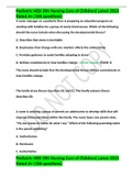 Pediatric HESI &lpar;RN Nursing Care of Children&rpar; Latest 2023 Rated A&plus; &lpar;106 questions&rpar;