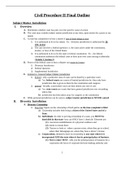 Civil Procedure II Final Outline Latest Complete Solution Guide Rationale