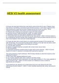 HESI V2 health assessment WITH COMPLETE SOLUTIONS 100%
