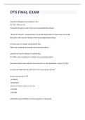 DTS FINAL EXAM 2023 WITH 100&percnt; CORRECT ANSWERS