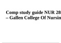 NUR 280 Comp study guide  – Gallen College Of Nursing