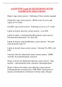 AANP-FNP exam&vert; 81 QUESTIONS&vert; WITH COMPLETE SOLUTIONS