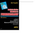 MCQ 3rd Editions in PHARMACOLOGY Based on Tripathi's Essentials of Medical Pharmacology Fifth Edition by K&period;D&period; TRIPATHI latest update 2023