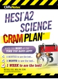 Exam (elaborations) HESI A2  CliffsNotes HESI A2 Science Cram Plan, ISBN: 9780358212294