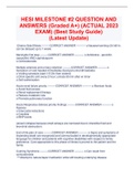 HESI Milestone #2 Package deal Exams, and Study Guides
